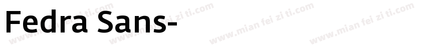 Fedra Sans字体转换